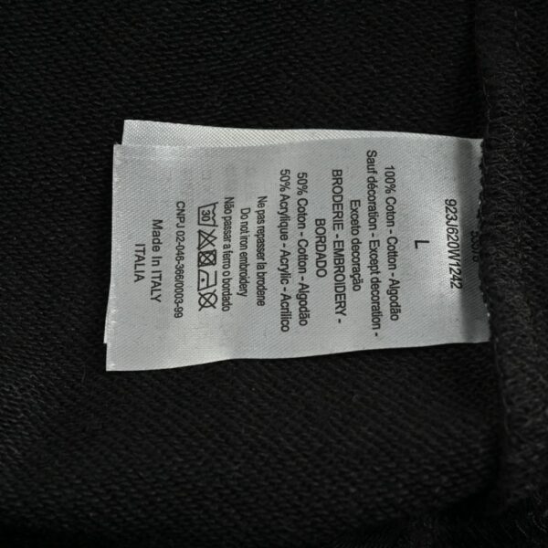 Dior 24Fw Flower and letter embroidered hoodie