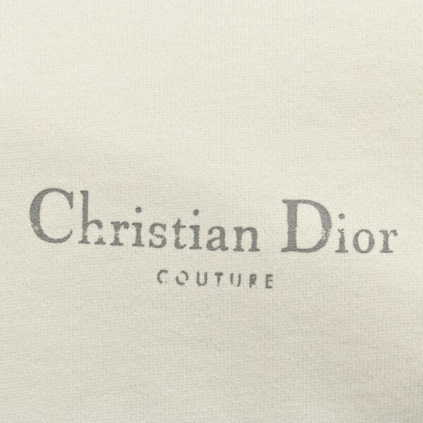 Dior 24Fw Distressed letter print hoodie