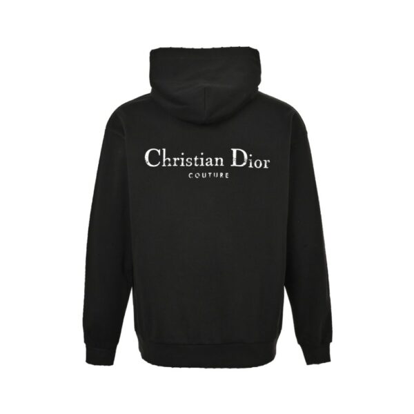 Dior 24Fw Distressed letter print hoodie