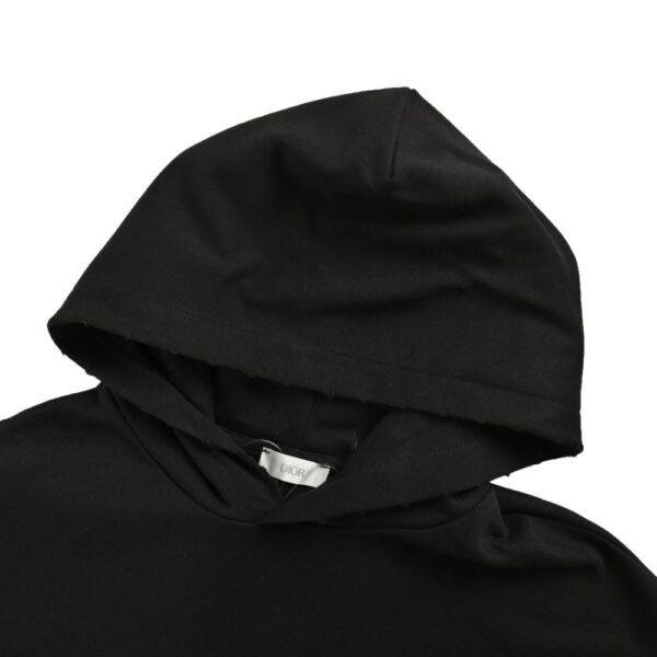Dior 24Fw Distressed letter print hoodie