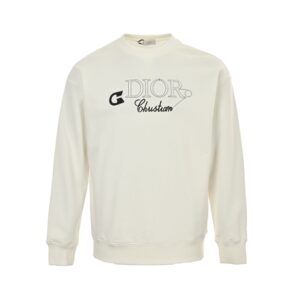 Dior 24Fw Embroidered pin lettering sweatshirt