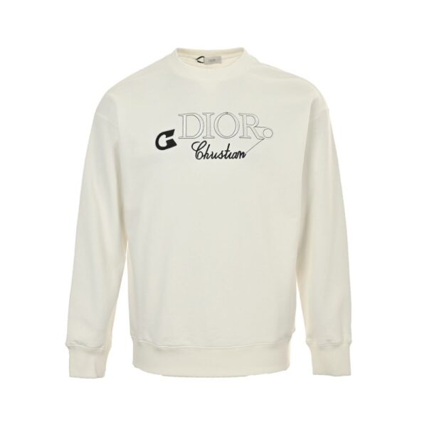 Dior 24Fw Embroidered pin lettering sweatshirt