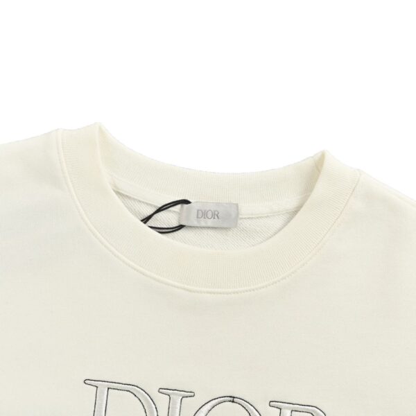 Dior 24Fw Embroidered pin lettering sweatshirt