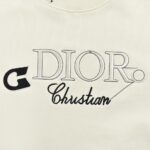 Dior 24Fw Embroidered pin lettering sweatshirt