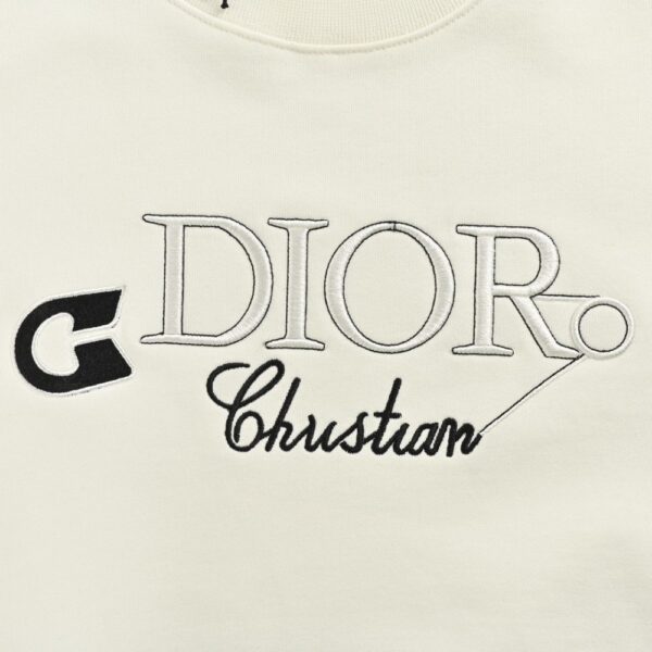 Dior 24Fw Embroidered pin lettering sweatshirt