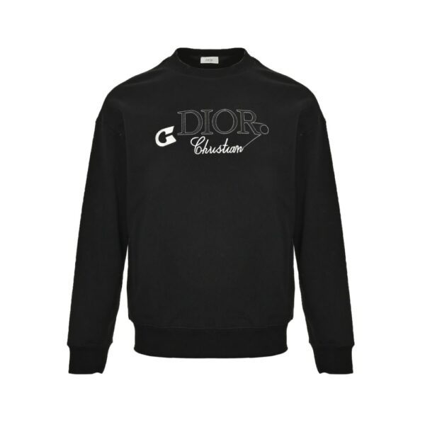 Dior 24Fw Embroidered pin lettering sweatshirt