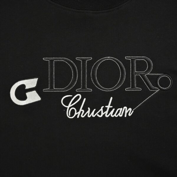 Dior 24Fw Embroidered pin lettering sweatshirt