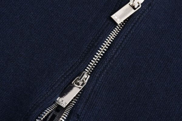 Dior 24Fw Jacquard cashmere knit hooded sweatshirt