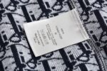 Dior 24Fw Jacquard cashmere knit hooded sweatshirt