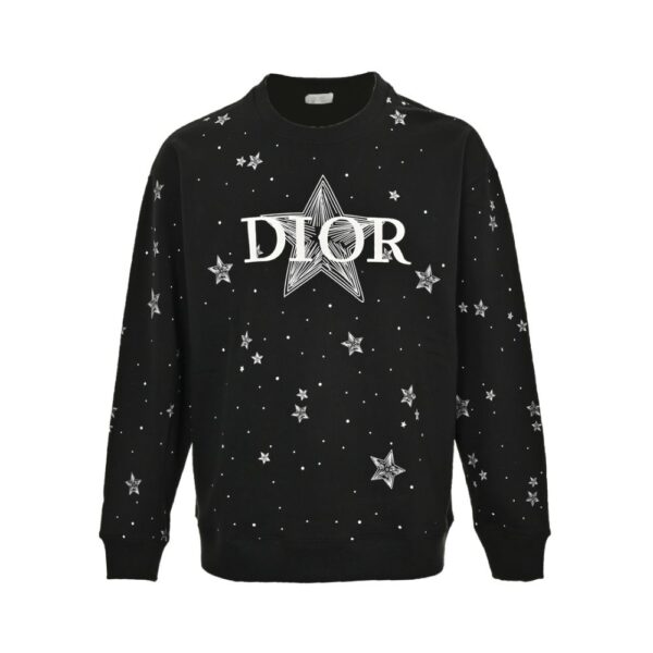 Dior 24Fw Five-pointed star letter print sweatshirt