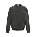 Dior 24Fw Embroidered logo washed sweatshirt