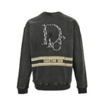 Dior 24Fw Embroidered logo washed sweatshirt