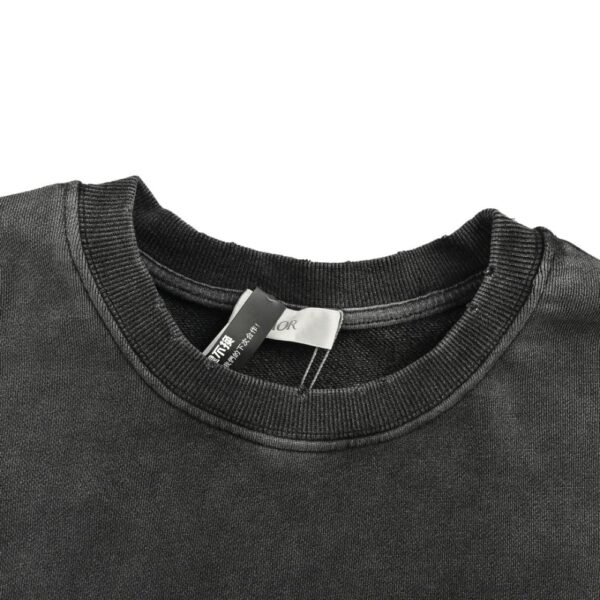 Dior 24Fw Embroidered logo washed sweatshirt