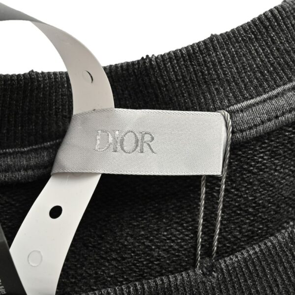 Dior 24Fw Embroidered logo washed sweatshirt