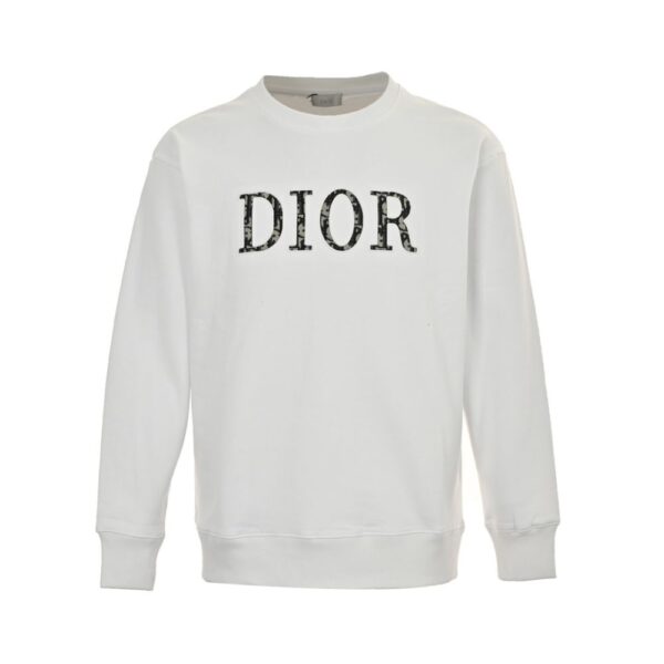 Dior 24Fw Monogram patch lettering sweatshirt