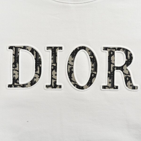 Dior 24Fw Monogram patch lettering sweatshirt