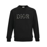Dior 24Fw Monogram patch lettering sweatshirt