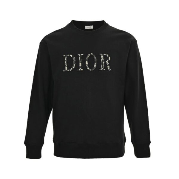 Dior 24Fw Monogram patch lettering sweatshirt