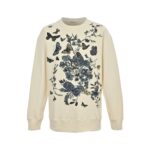 Dior 24Fw floral butterfly print sweatshirt