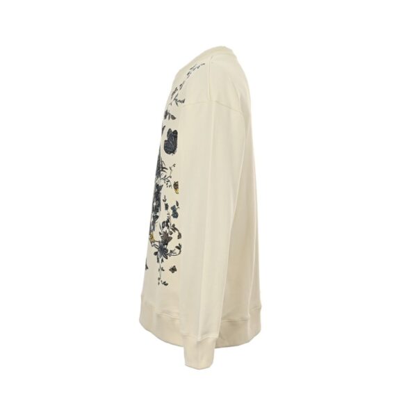 Dior 24Fw floral butterfly print sweatshirt