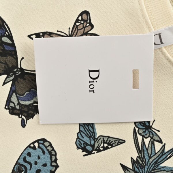 Dior 24Fw floral butterfly print sweatshirt