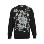 Dior 24Fw floral butterfly print sweatshirt