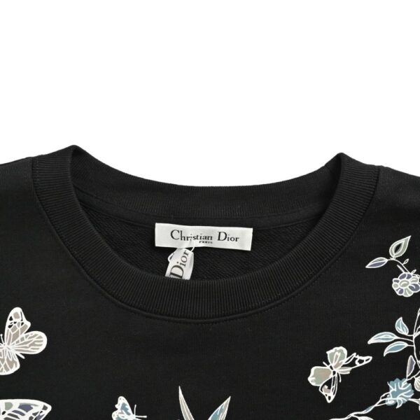 Dior 24Fw floral butterfly print sweatshirt