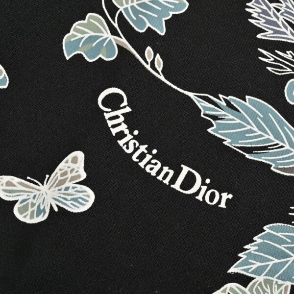 Dior 24Fw floral butterfly print sweatshirt