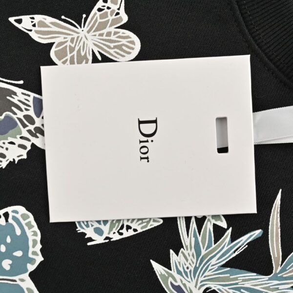 Dior 24Fw floral butterfly print sweatshirt