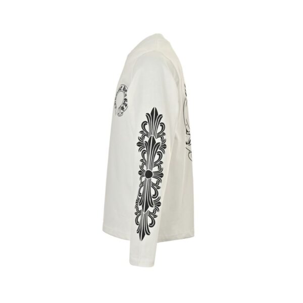 Chrome Hearts  24Fw horseshoe flower arm T-shirt