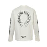 Chrome Hearts  24Fw horseshoe flower arm T-shirt