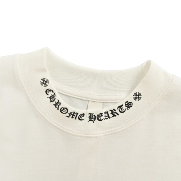 Chrome Hearts  24Fw horseshoe flower arm T-shirt