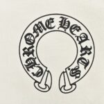 Chrome Hearts  24Fw horseshoe flower arm T-shirt