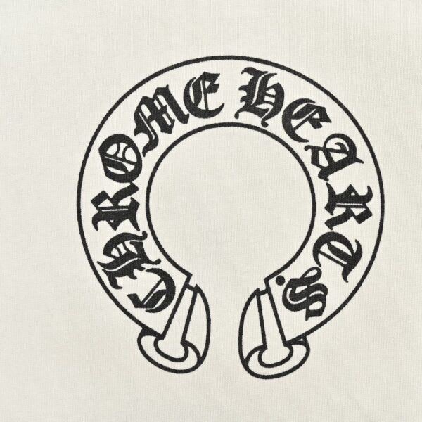 Chrome Hearts  24Fw horseshoe flower arm T-shirt