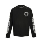 Chrome Hearts  24Fw horseshoe flower arm T-shirt
