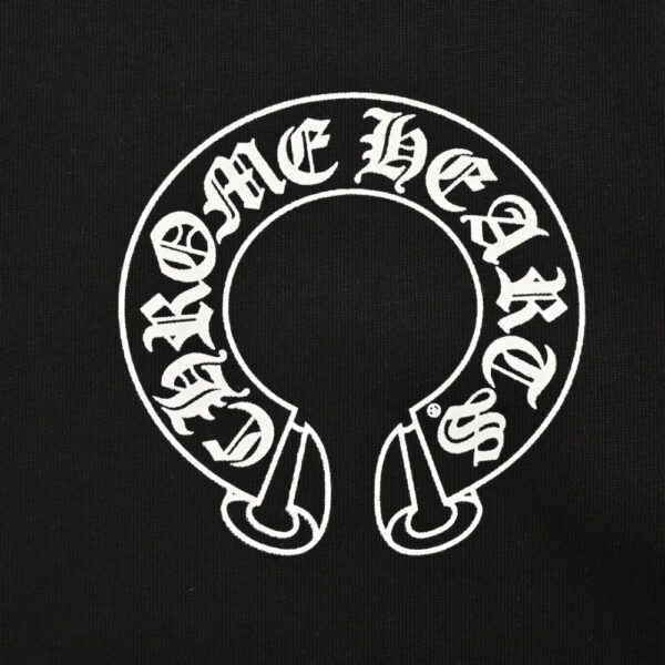 Chrome Hearts  24Fw horseshoe flower arm T-shirt