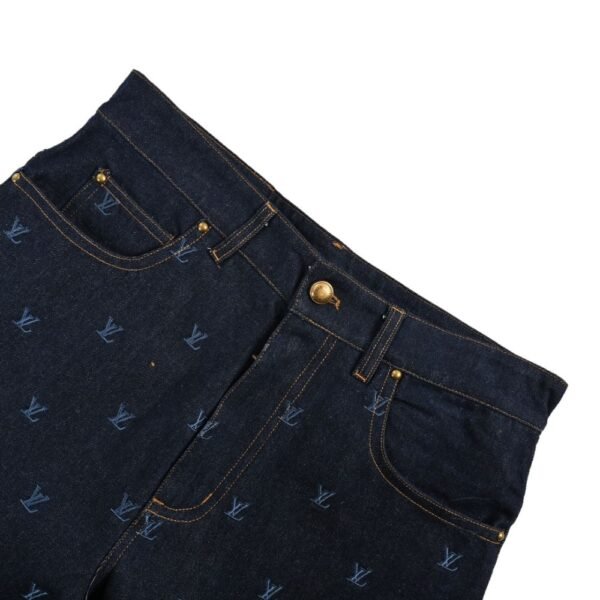 Louis Vuitton Denim jeans with monogram embroidery
