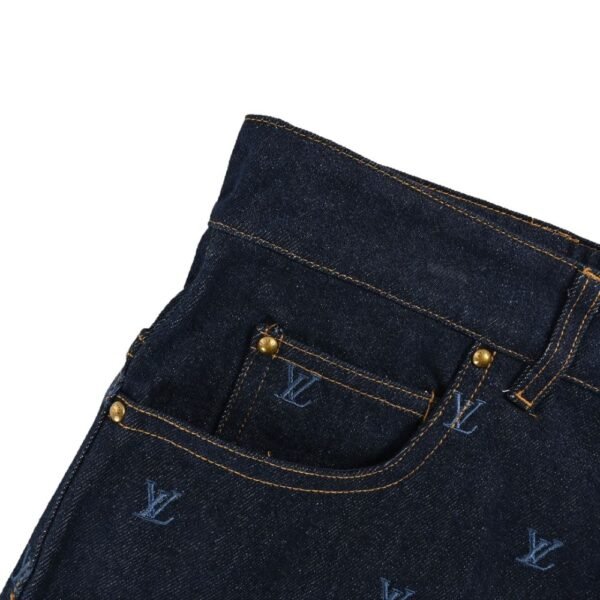Louis Vuitton Denim jeans with monogram embroidery
