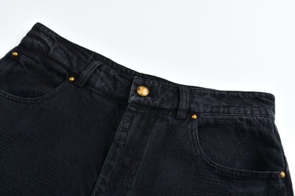 Louis Vuitton Dark checkerboard straight jeans