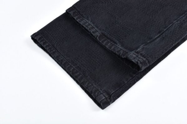 Louis Vuitton Dark checkerboard straight jeans