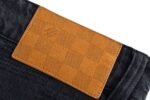 Louis Vuitton Dark checkerboard straight jeans