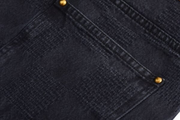 Louis Vuitton Dark checkerboard straight jeans