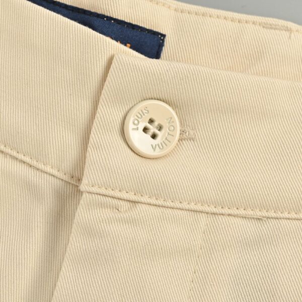 Louis Vuitton Old flower flocking patchwork jeans