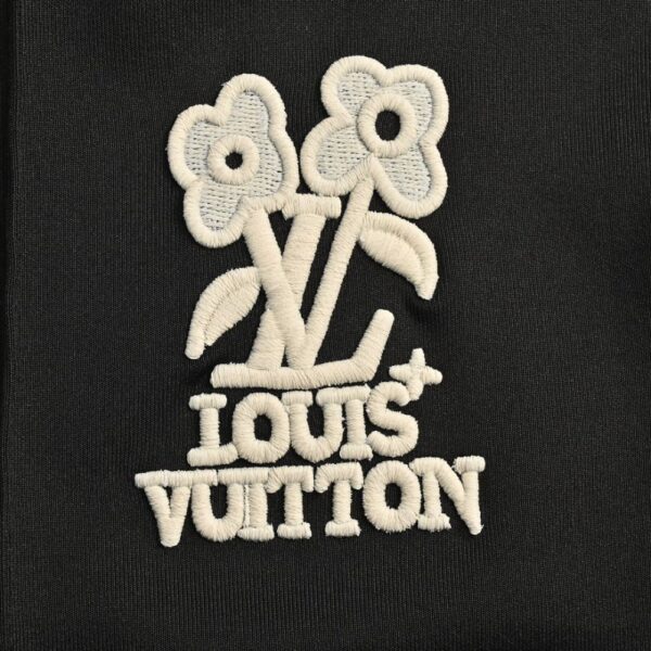 Louis Vuitton Floral embroidered side webbing trousers set