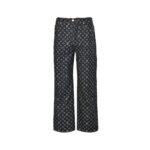 Louis Vuitton Heavy-duty jacquard pearl button straight jeans