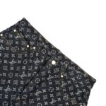 Louis Vuitton Heavy-duty jacquard pearl button straight jeans