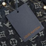Louis Vuitton Heavy-duty jacquard pearl button straight jeans