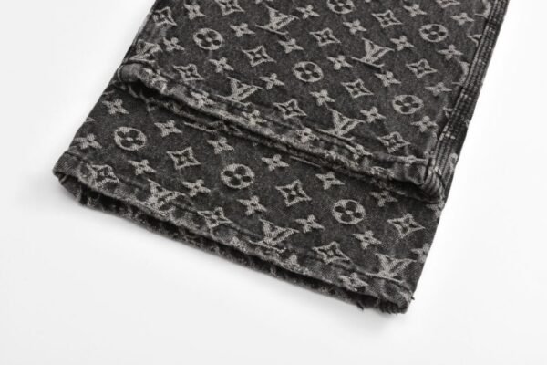 Louis Vuitton Little Red Destroyed Jacquard Jeans