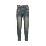 Louis Vuitton Pumpkin embroidered jeans