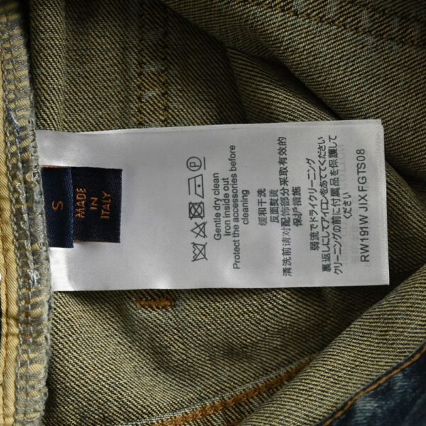 Louis Vuitton Pumpkin embroidered jeans
